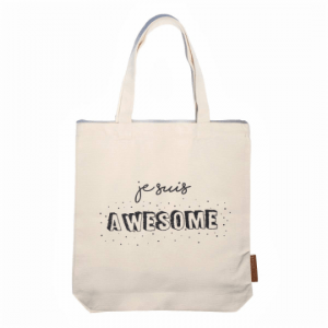 je suis awesome 100% cotton tote hunter and the fox