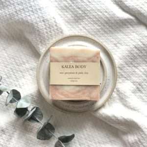 Handmade Soap Dish + Clay Soap