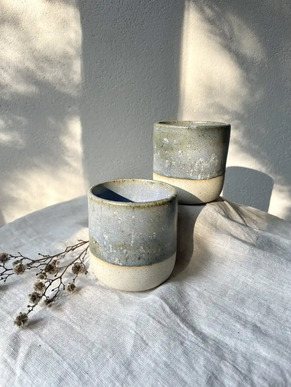 Handmade ceramic cups by Hunter and the Fox in Melbourne